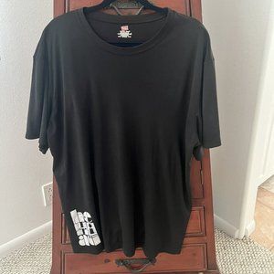 Hehiau Men's T-shirt 2XL 100% Polyester Black Hanes Crew Neck